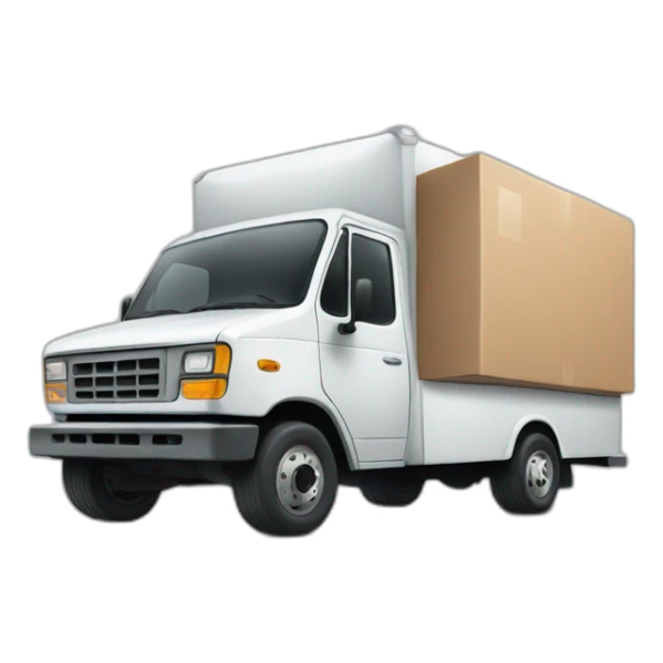 a delivery truck packed with nike sneakers sticker