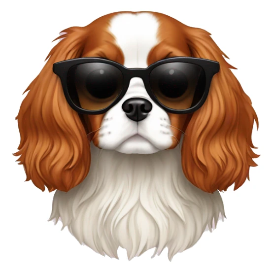cavalier king charles spaniel sunglasses sticker