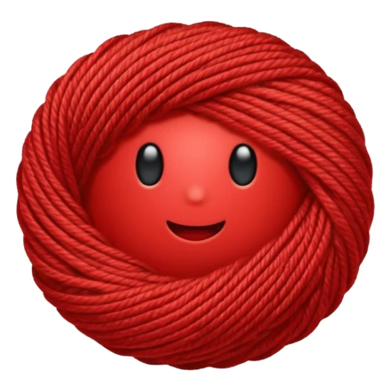 red ball of yarn sticker