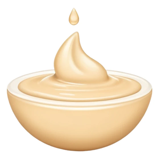 drop of face cream beige sticker