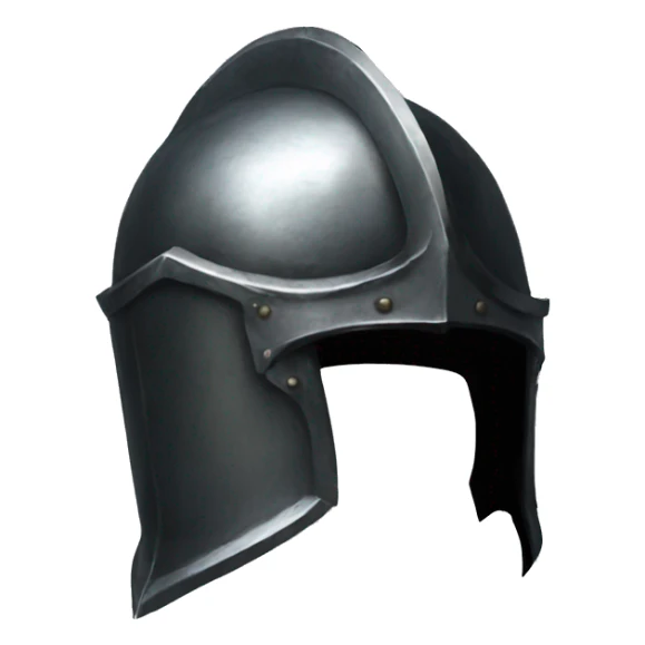 metal knight helmet with visor dark souls sticker