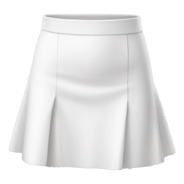 white mini skirt sticker