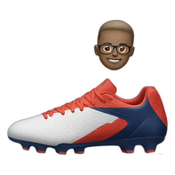 Psg football player with glasses and only the left shoe sticker