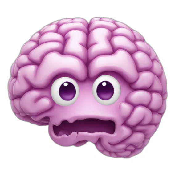 brain made of glass sticker