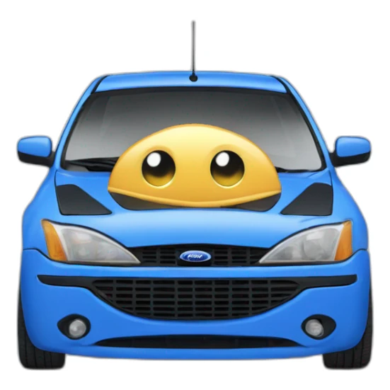 car ford focus 1999 in blue honolulu five doors sticker