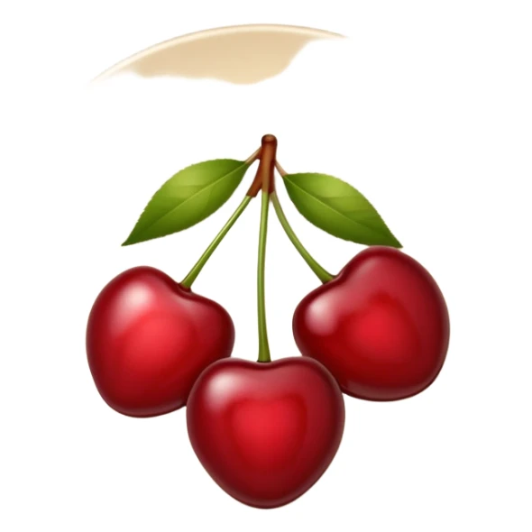 beige plate with cherries in it sticker