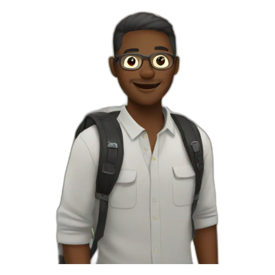 Travel Photographer without glasses sticker