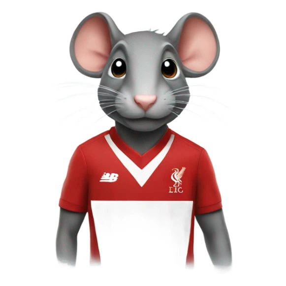 Rat in a Liverpool shirt sticker