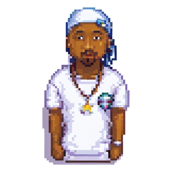 репер 2Pac, no background sticker