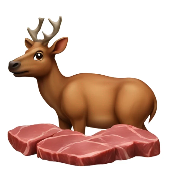 testosterone growth by eating tons of meats like kangaroo meat, elk, beef, steak sticker