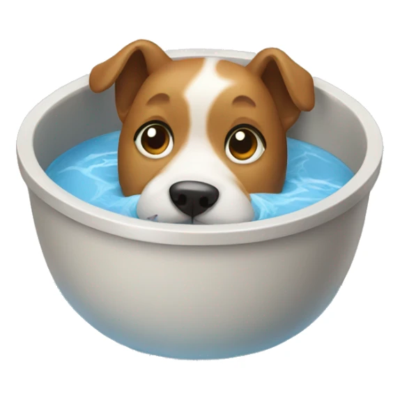 dog bowl with water sticker