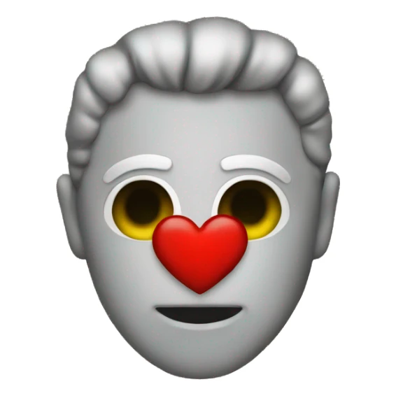 A peastal heart  sticker