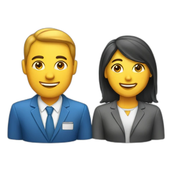 matching job applicant with recruiter sticker