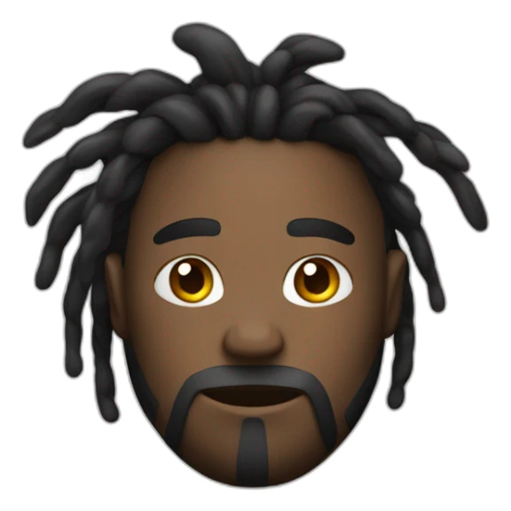 homme noir avec des dreads sticker