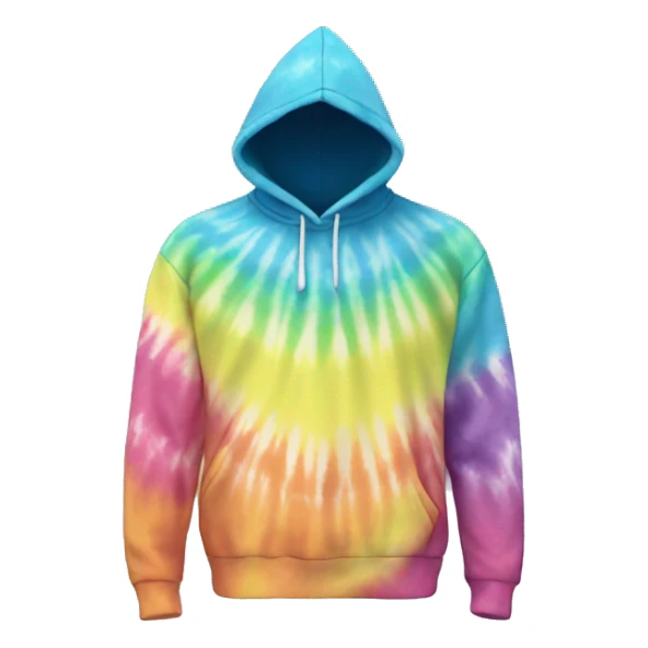 Tie dye hoodie sticker