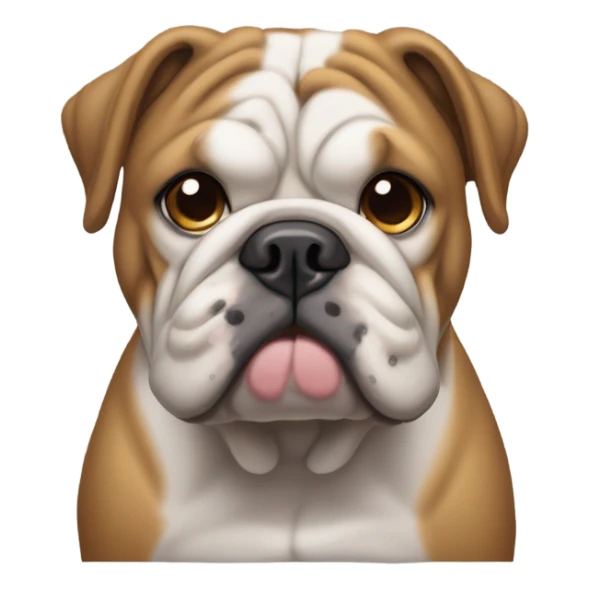 Bulldog inglés girl sticker