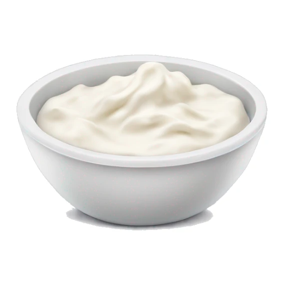 Bowl of dried yogurt  sticker