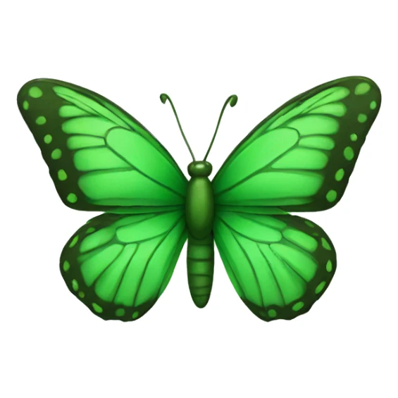 green butterfly  sticker