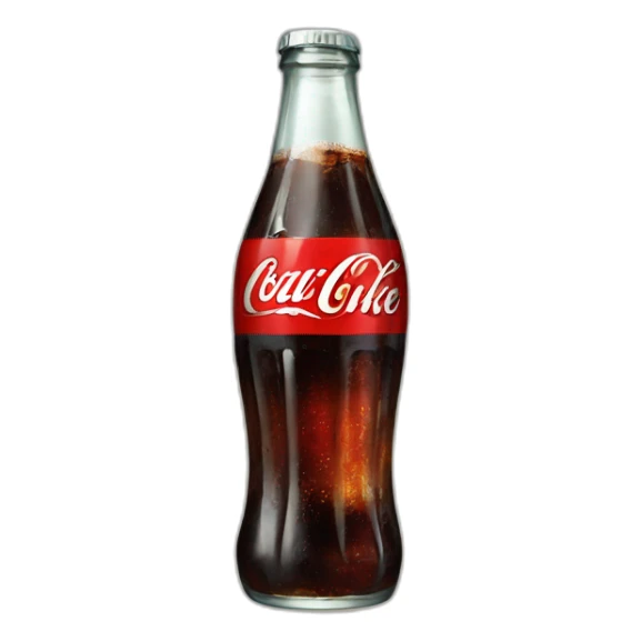 Vintage glass Diet coke sticker