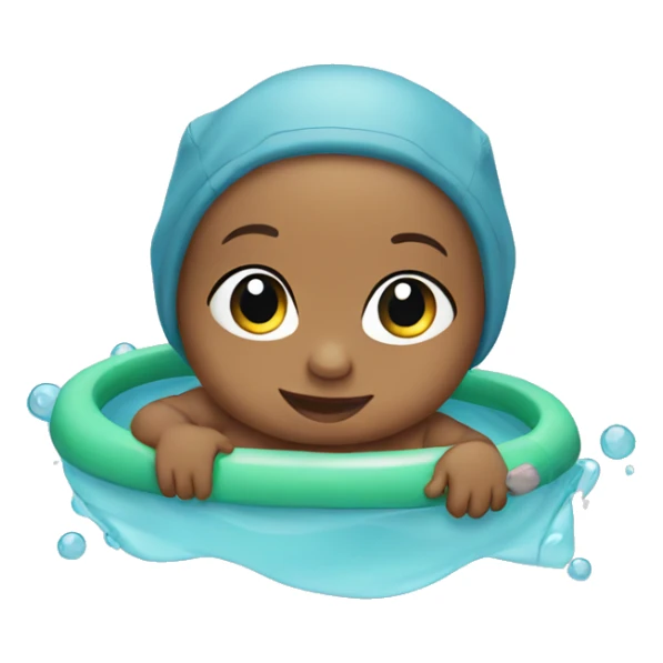 Baby swimming sticker