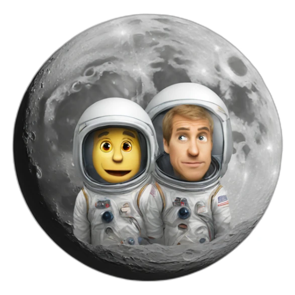 dumb and dumber we landed on the moon sticker