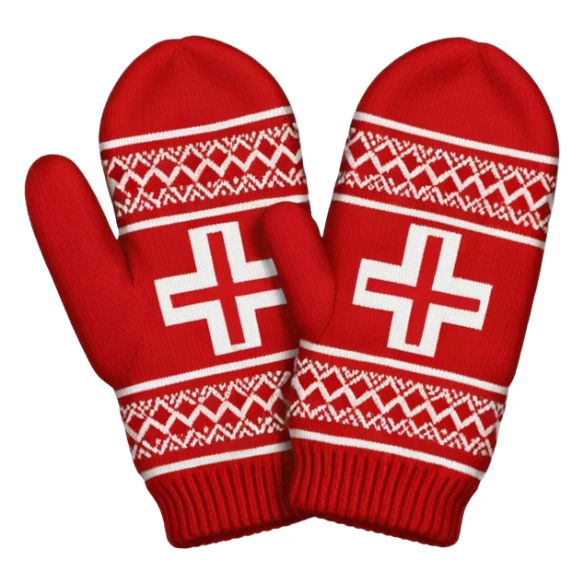 norwegian knit a single mitten selbu sticker