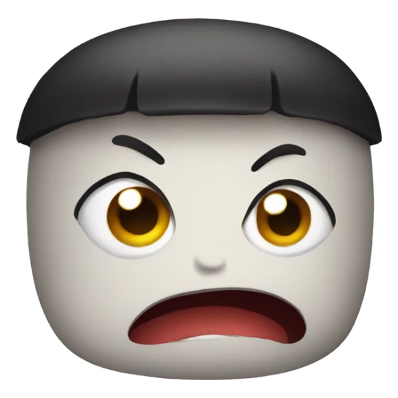 Scared sushi sticker