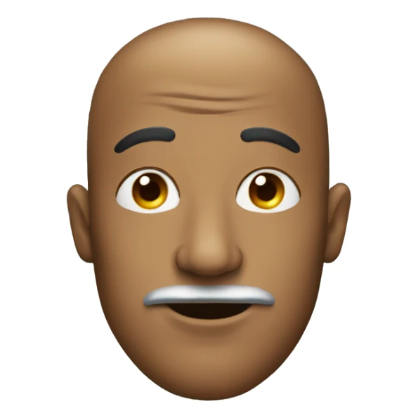 Man with a shoe on his nose sticker