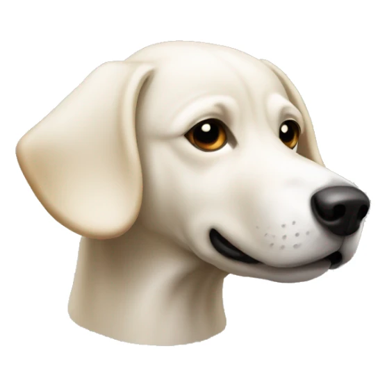 Goose body dog head sticker