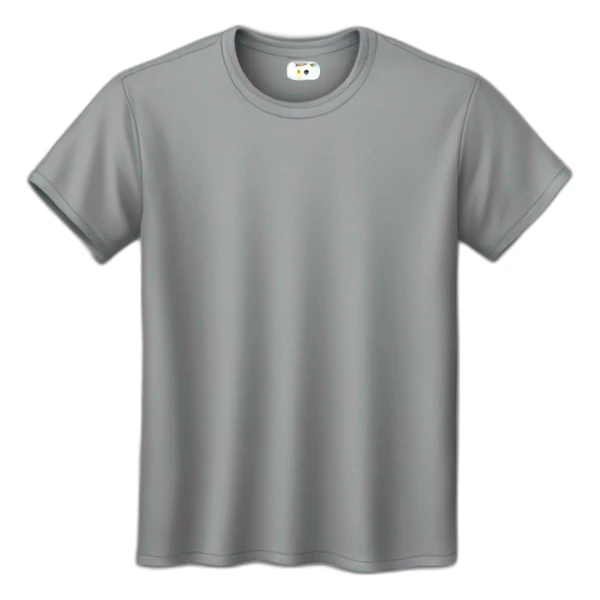 black round neck t-shirt sticker