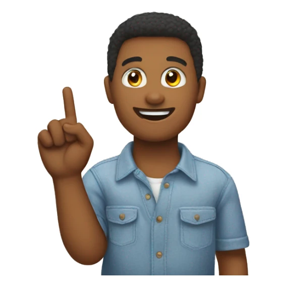 american sign language finger spelling the letter b sticker