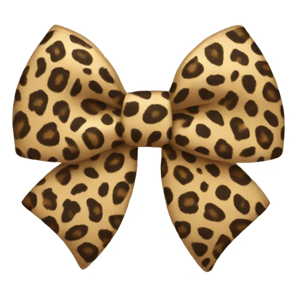 leopard bow sticker