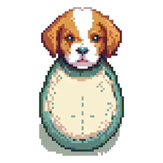 bowling skittle keel with puppy head on top sticker