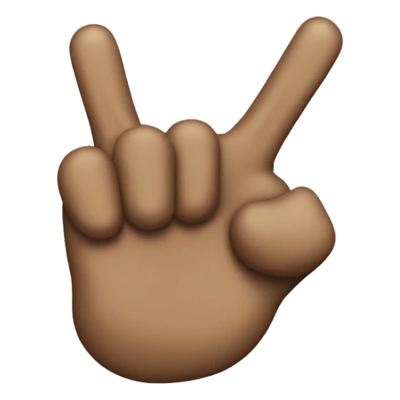 Sticking tongue out with rock hands sticker