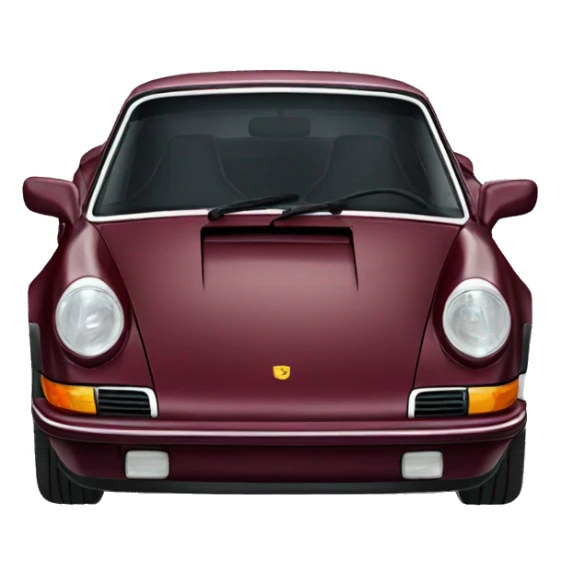 Burgundy Porsche 911 sticker
