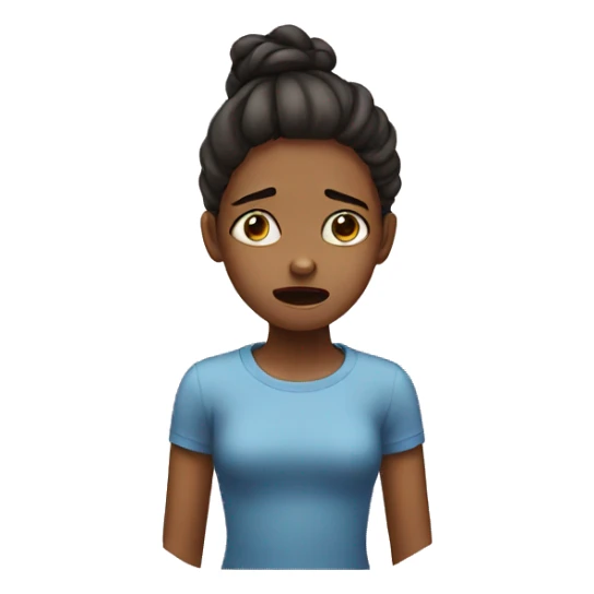 Girl who is crying  sticker