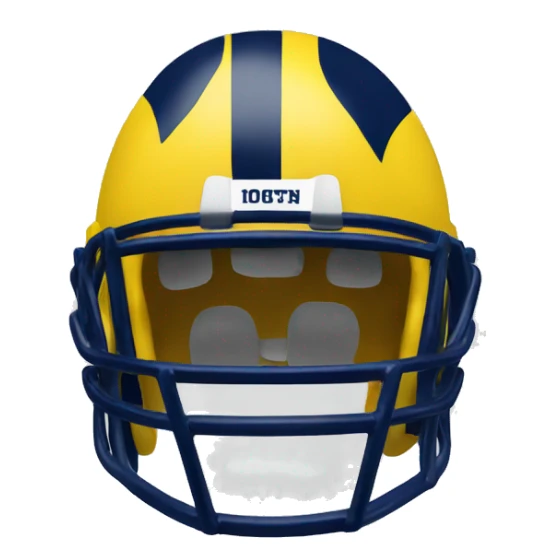 Michigan football helmet sticker