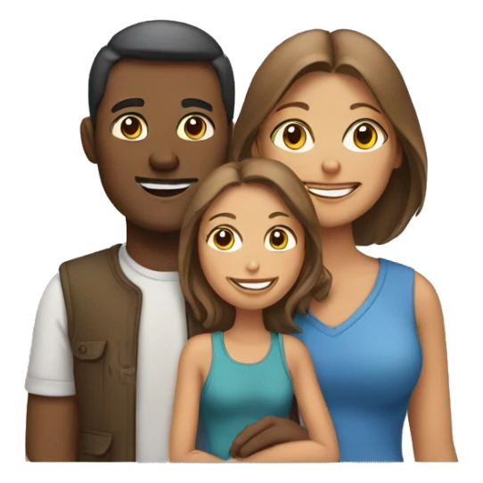 Family of two people and two cats sticker