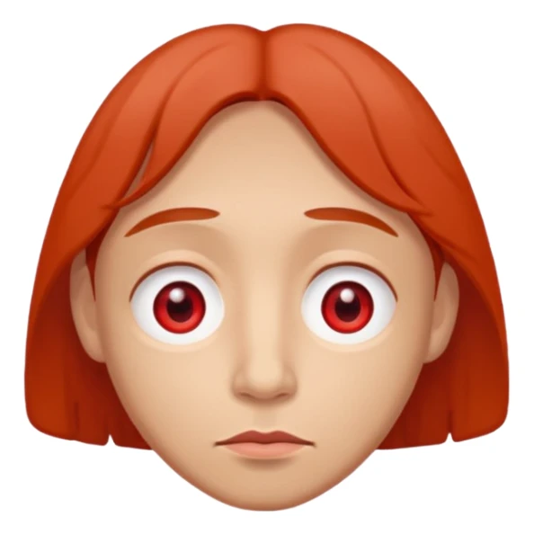 Dude that's real high with red eyes droopy eyes cheeks and Chong style sticker