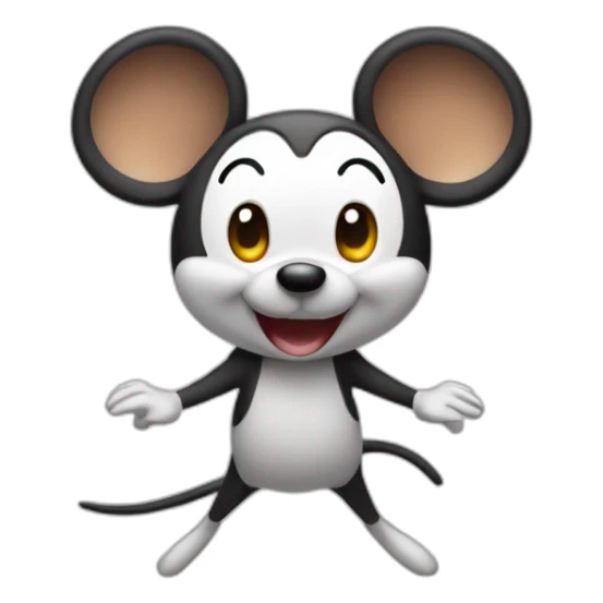 Mini mouse qui fait un salto arrière sticker