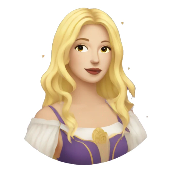 Blond woman Tarot cards  sticker