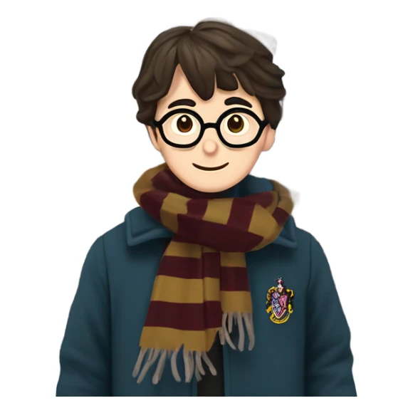 Harry In Winter outside of Hogwarts School sticker