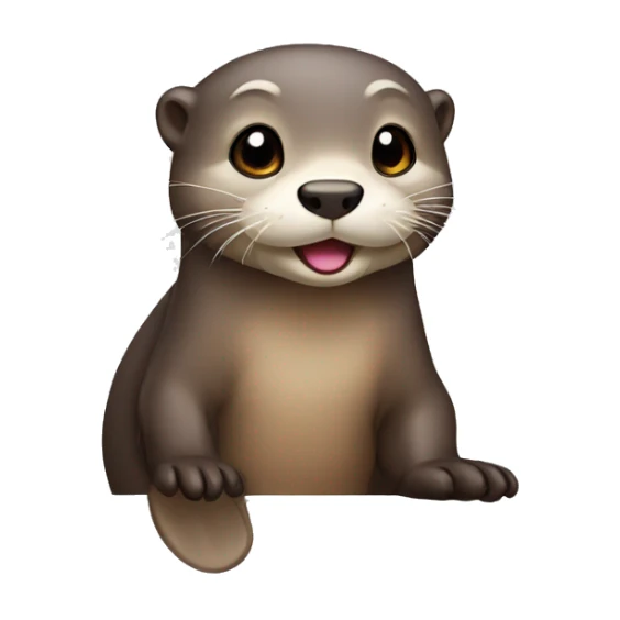 Cute otter sticker
