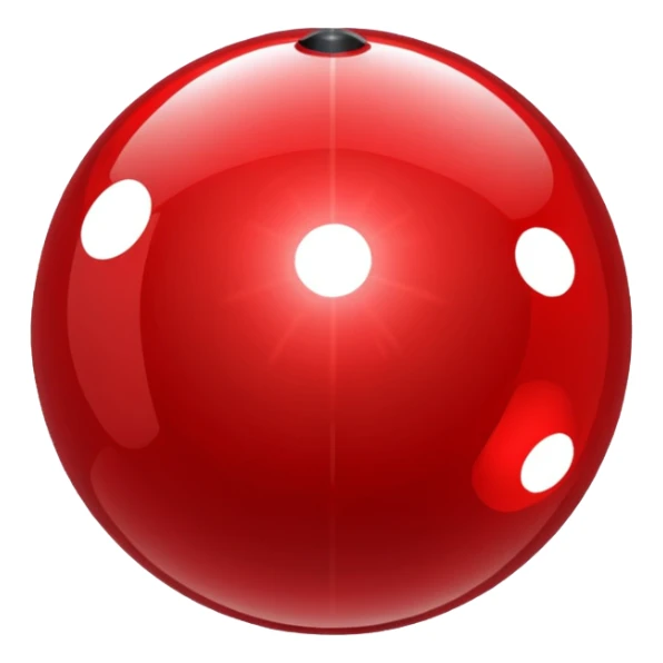 Disco Birthday Ball with red shine sticker