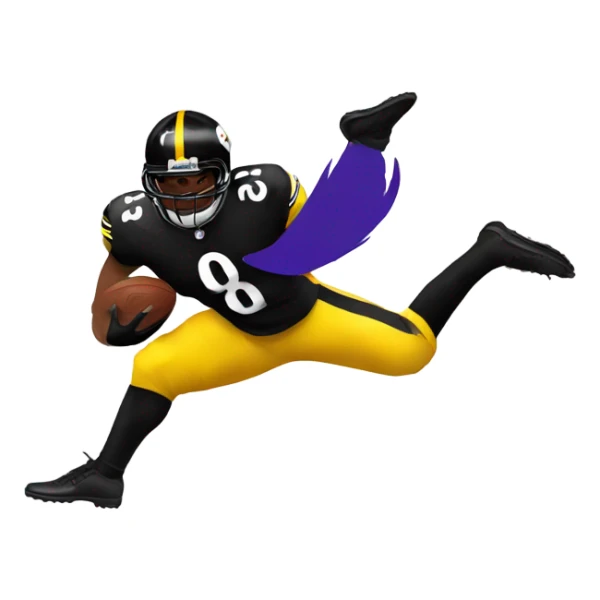 Steelers kicking a raven sticker