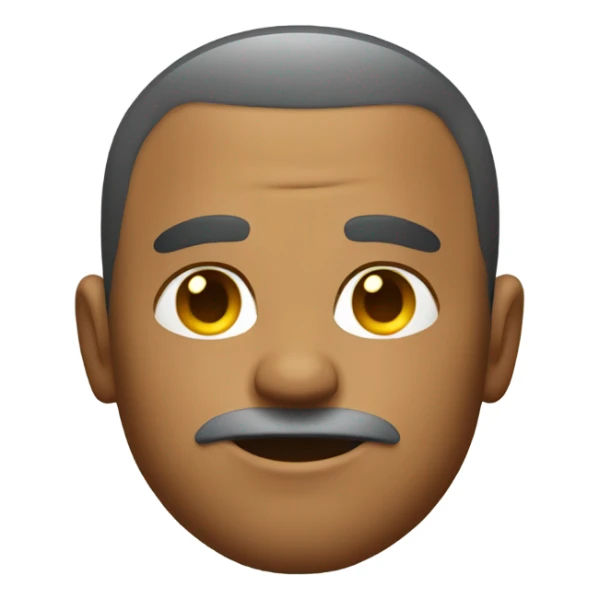 A sweaty man with a fade haircut sticker