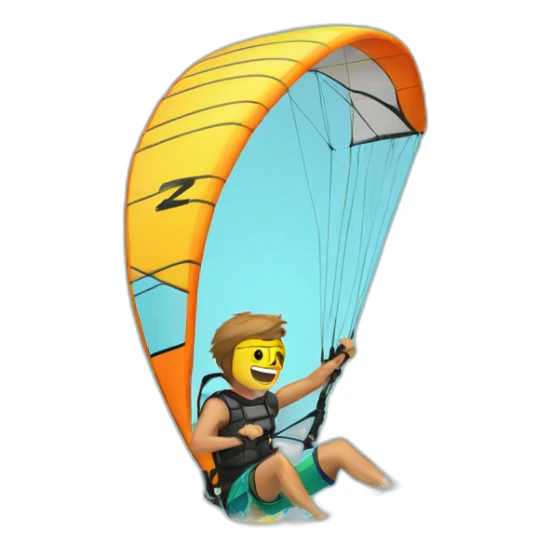 The letter Z kitesurfing  sticker