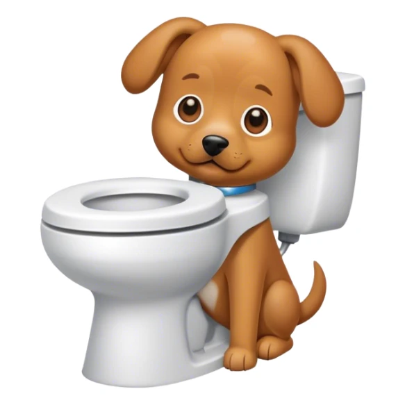 Skibidi toilet dog sticker