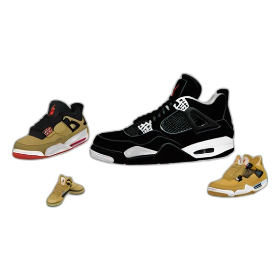 drake with sneakers jordan 4 black cat sticker