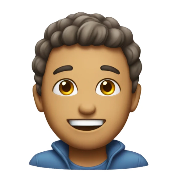 Emoji with to tums upp sticker